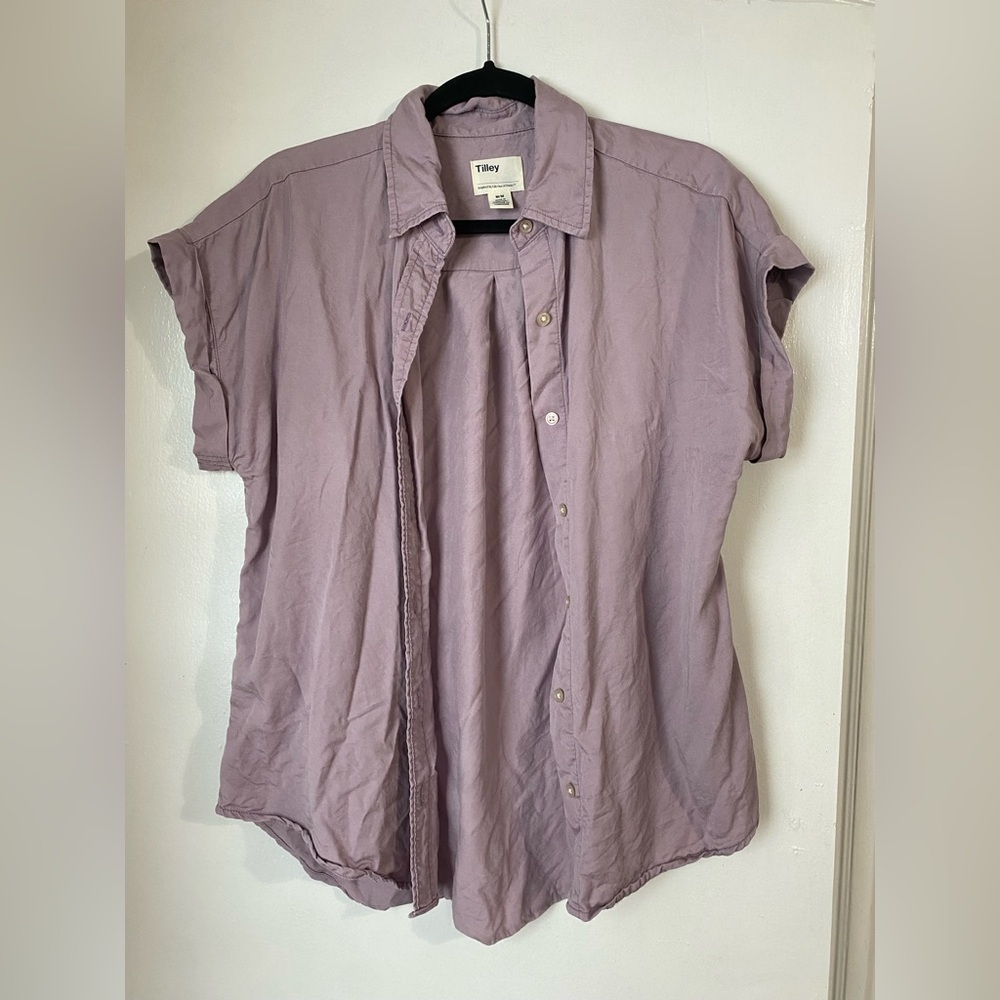 TILLEY - 100% Tencel Women’s Short Sleeved Blouse